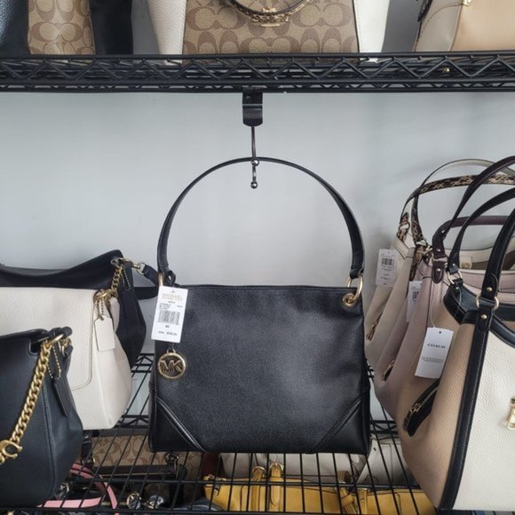 NWT $129 MICHAEL MICHAEL KORS Nicole Medium Leather Shoulder Bag - Picture 7 of 8